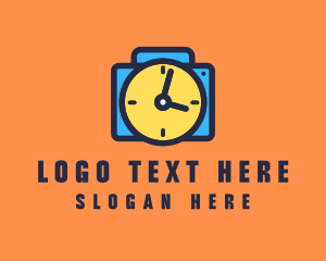 Watch - Lens Clock Timer logo design