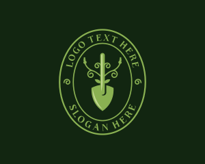 Farm - Shovel Plant Farm logo design