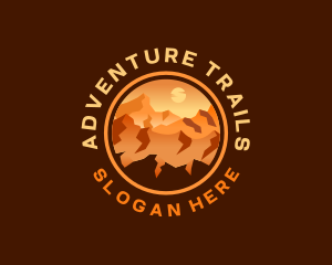 Mountain Desert Canyon Trail logo design