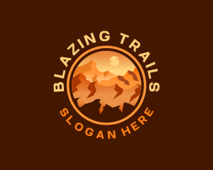 Mountain Desert Canyon Trail logo design