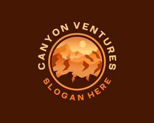 Canyon - Mountain Desert Canyon Trail logo design