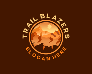 Mountain Desert Canyon Trail logo design