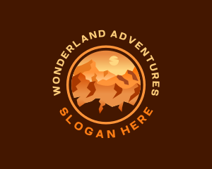 Mountain Desert Canyon Trail logo design