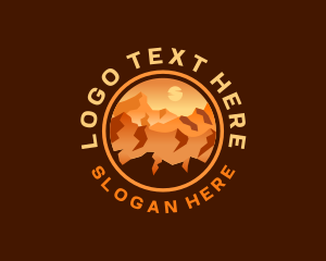 Explore - Mountain Desert Canyon logo design