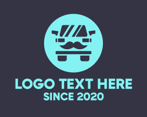 Moustache - Mister Truck Car logo design