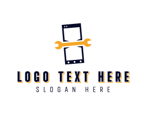 Cell Phone - Cell Phone Wrench Repair logo design