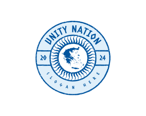 Nation - Greece Map Geography logo design