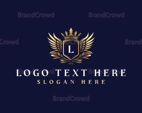 Luxury Crown Shield Logo