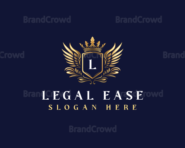 Luxury Crown Shield Logo