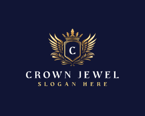 Crown - Luxury Crown Shield logo design