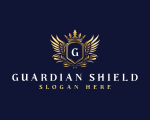 Luxury Crown Shield logo design