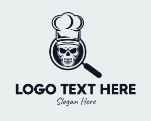 Skeleton - Skeleton Chef Magnifier logo design