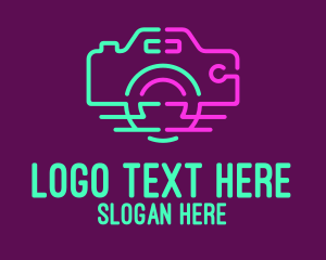 Led Signage - Neon Camera Studio logo design