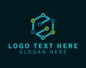It - Digital Technology Letter S logo design