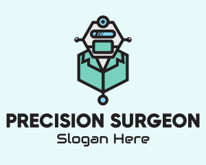 Surgeon - AI Robot Medical Doctor logo design
