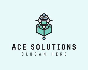 AI Robot Medical Doctor logo design