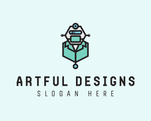 AI Robot Medical Doctor logo design