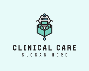 AI Robot Medical Doctor logo design