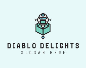 AI Robot Medical Doctor logo design