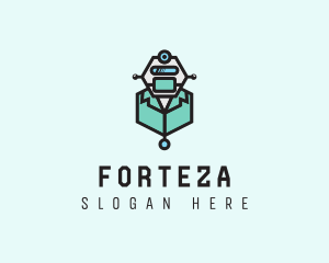 AI Robot Medical Doctor logo design