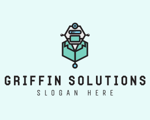 AI Robot Medical Doctor logo design