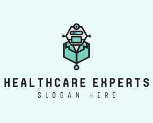 AI Robot Medical Doctor logo design