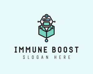 AI Robot Medical Doctor logo design