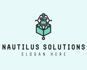 AI Robot Medical Doctor logo design