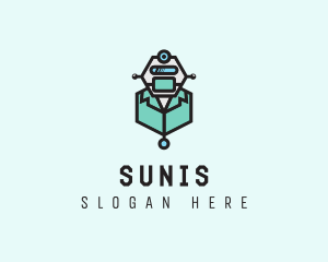 AI Robot Medical Doctor logo design