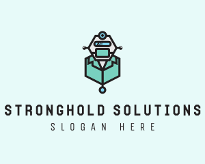 AI Robot Medical Doctor logo design