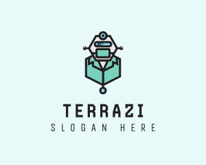 AI Robot Medical Doctor logo design