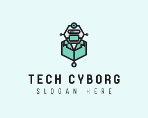 Cyborg - AI Robot Medical Doctor logo design