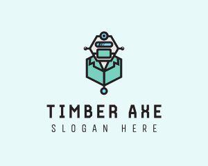 AI Robot Medical Doctor logo design