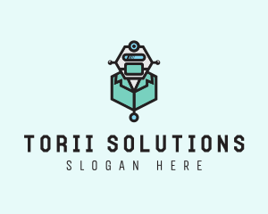 AI Robot Medical Doctor logo design