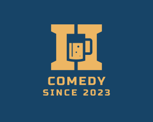 Beer Company - Beer Mug Letter H logo design