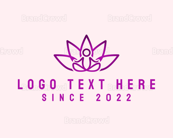 Yoga Wellness Meditation Logo