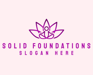 Yoga Wellness Meditation Logo