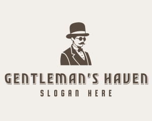 Tuxedo Gentleman Fashion logo design