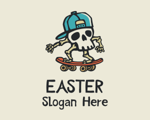 Skull Skater Skateboard Logo