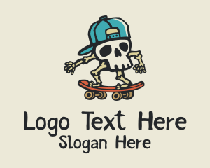 Skull Skater Skateboard Logo