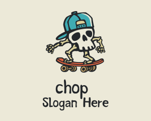 Skull Skater Skateboard Logo