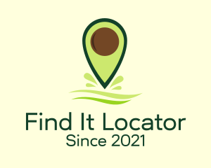 Avocado Location Tracker logo design