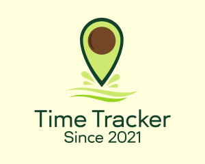 Avocado Location Tracker logo design