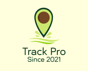 Avocado Location Tracker logo design