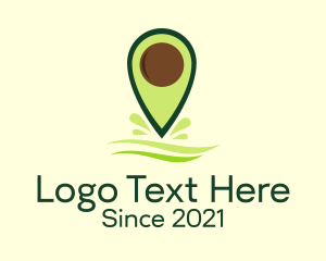 Tracker - Avocado Location Tracker logo design