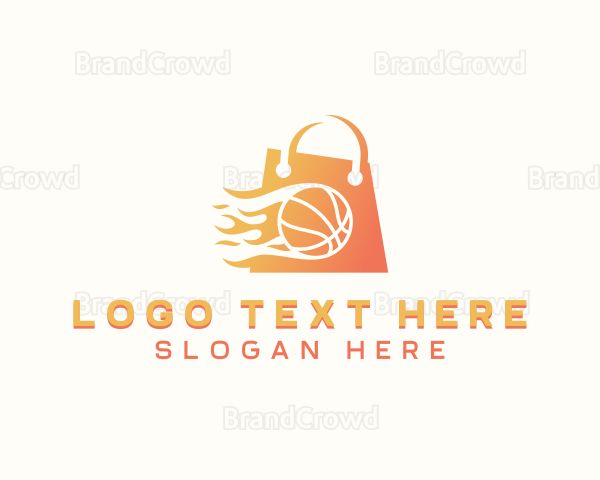 Basketball Shopping Bag Logo