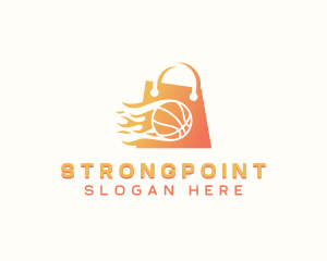 Basketball Shopping Bag Logo