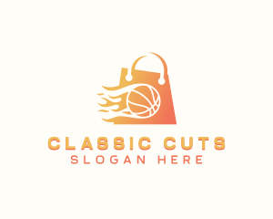 Basketball Shopping Bag logo design