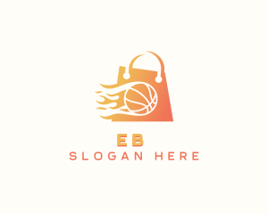Market - Basketball Shopping Bag logo design
