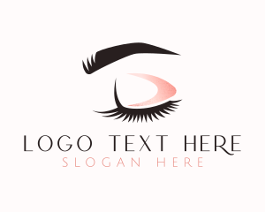 Girly - Eyebrow Makeup Eyelashes logo design